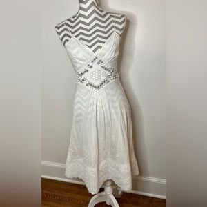 Calypso white cutout summer dress